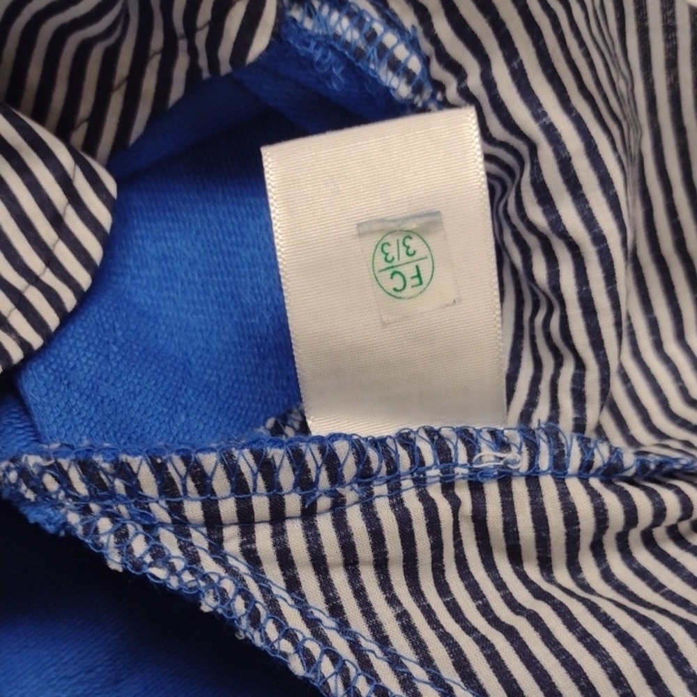 NEW Crown & Ivy Women's Blue and White Striped  with Elephant - Picture 15 of 16